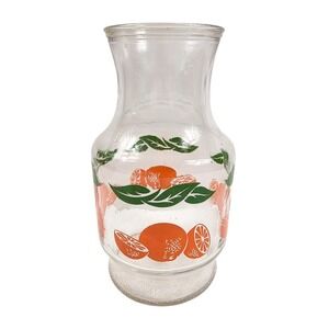Anchor Hocking USA Vintage Retro Orange Juice Carafe Pitcher Jug 56 oz‎